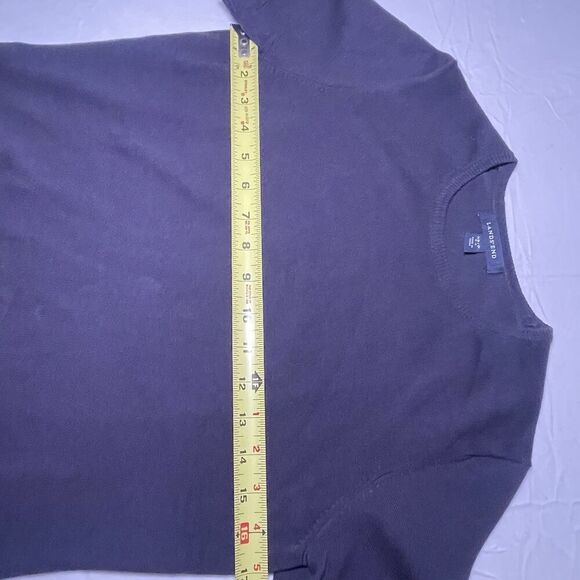 Lands’ End XS Petite Knit Short Sleeve Sweater Top Size 2-4 Black - Picture 3 of 5